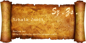 Szkala Zsolt névjegykártya
